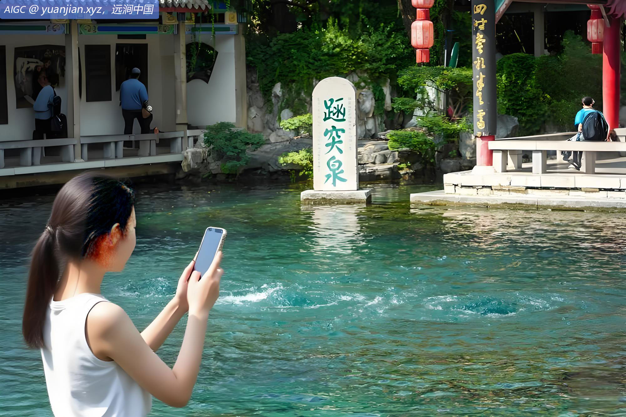 济南趵突泉地下水位攀升，重现“水涌若轮”美景