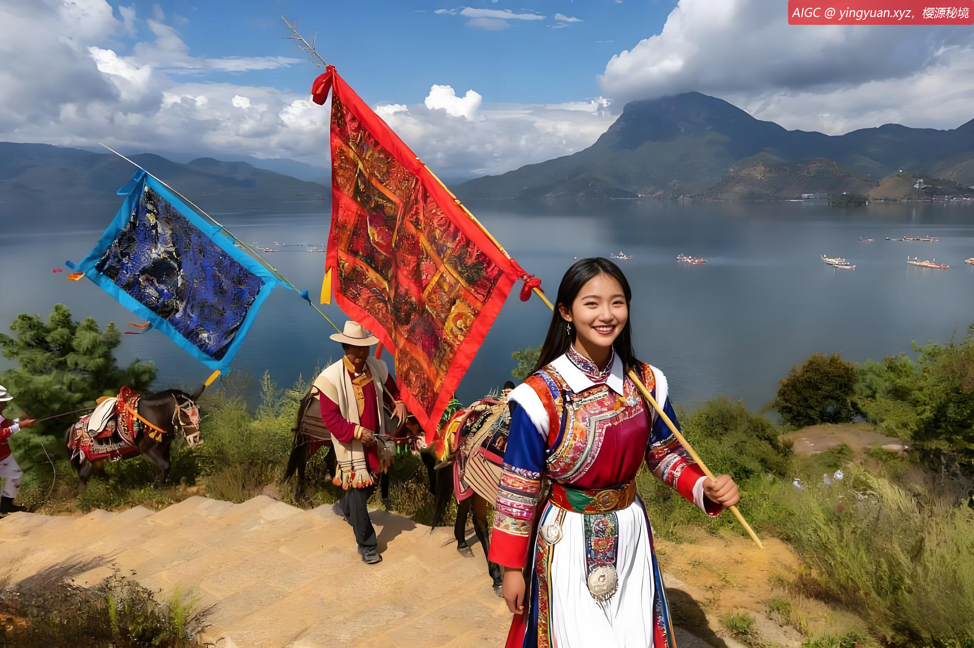 四川省凉山州首届“泸沽湖转山转海节”开幕