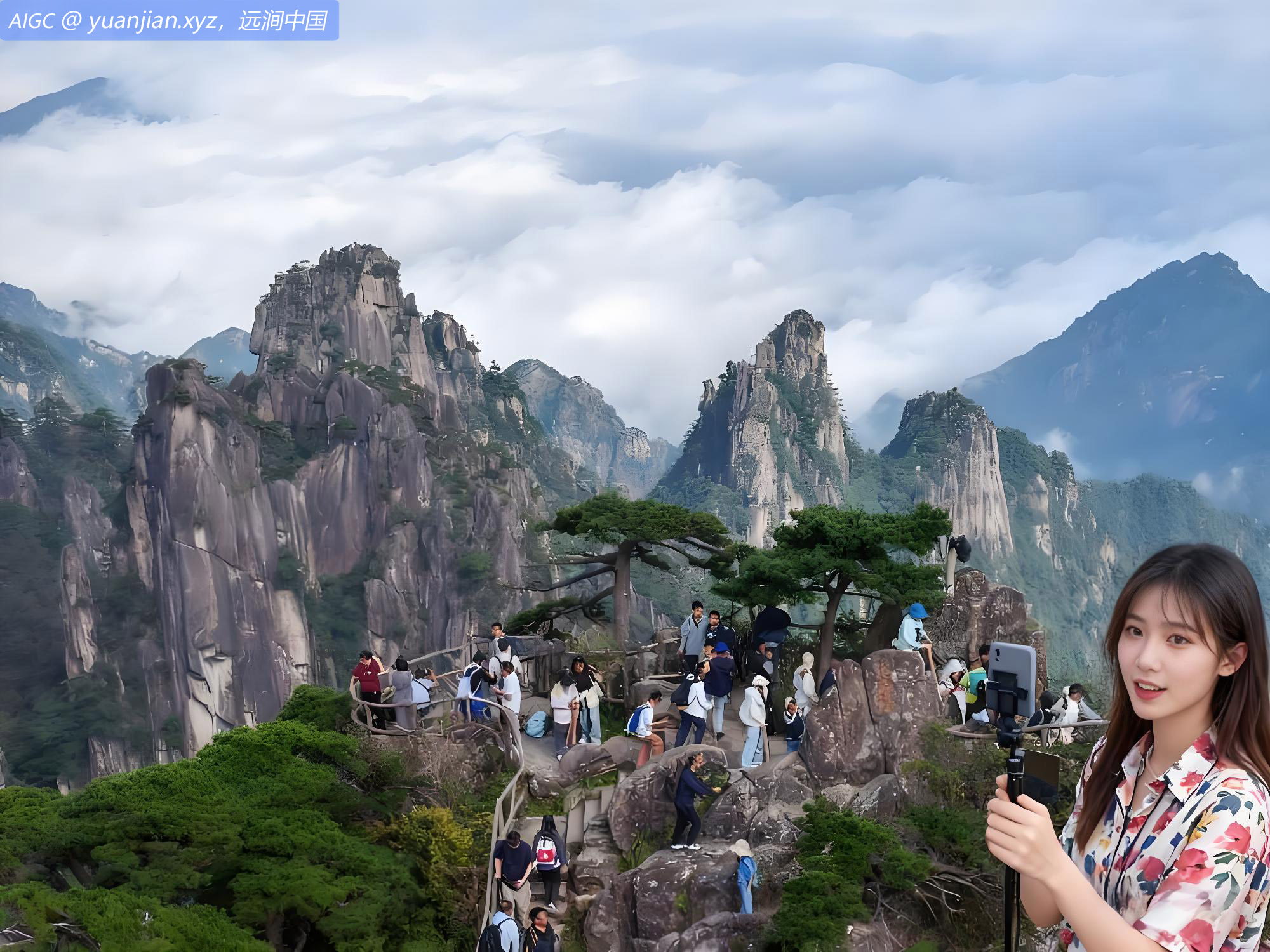 黄山风景区风光旖旎