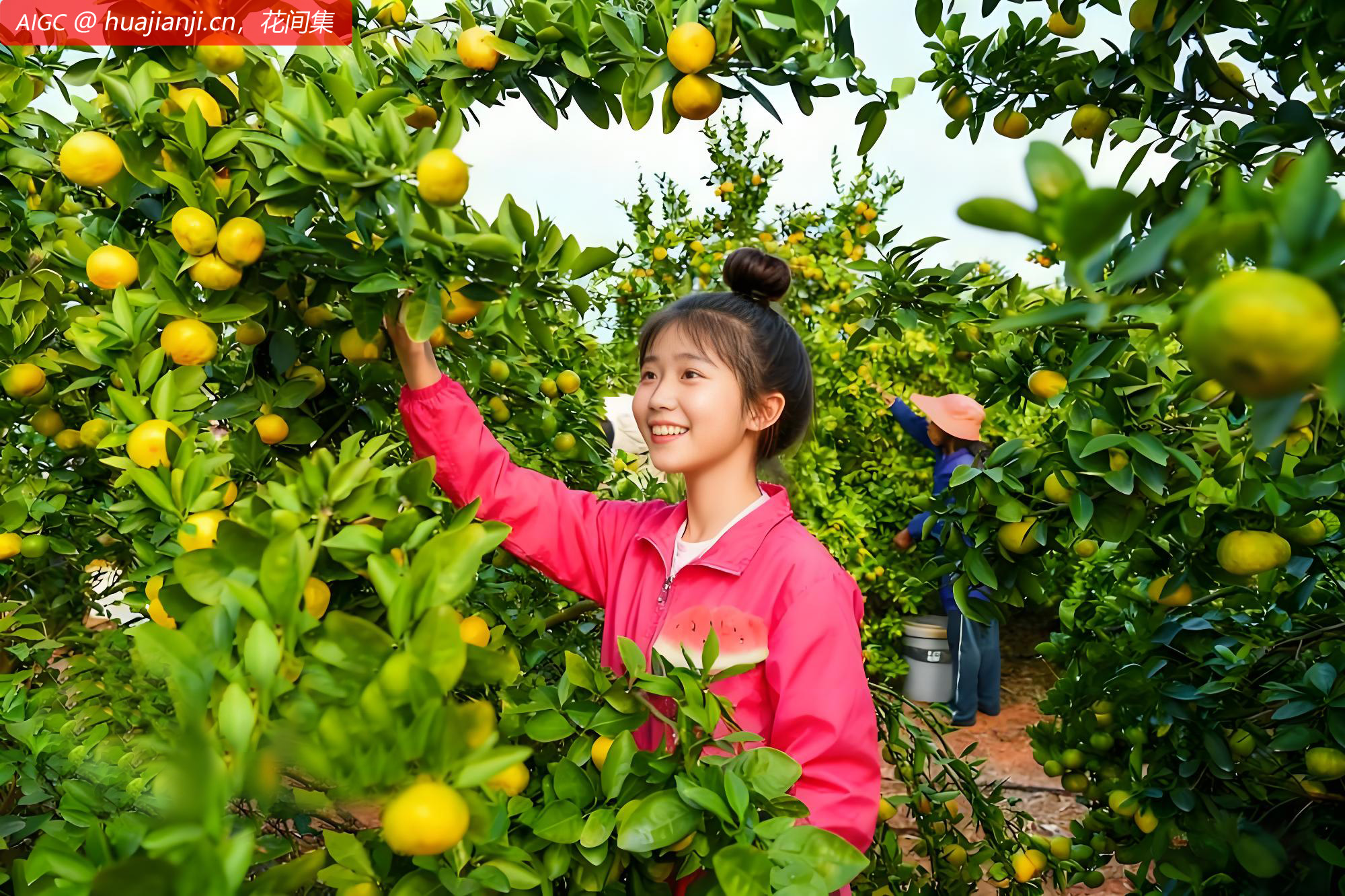 江西樟树新溪村千亩蜜橘种植基地，蜜橘挂满枝头