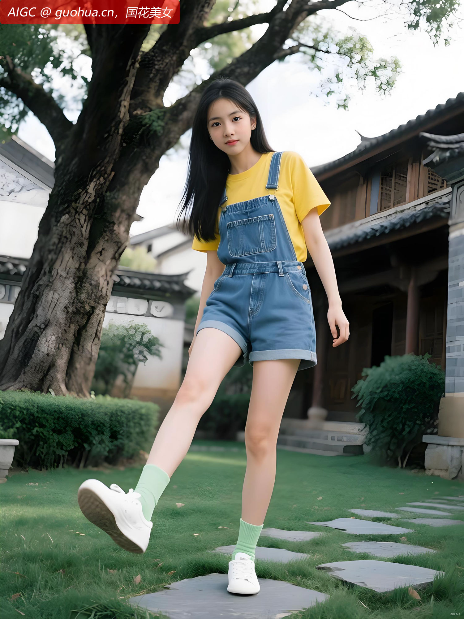 城南旧巷的古槐下，我忽然想起那个黄衫少女