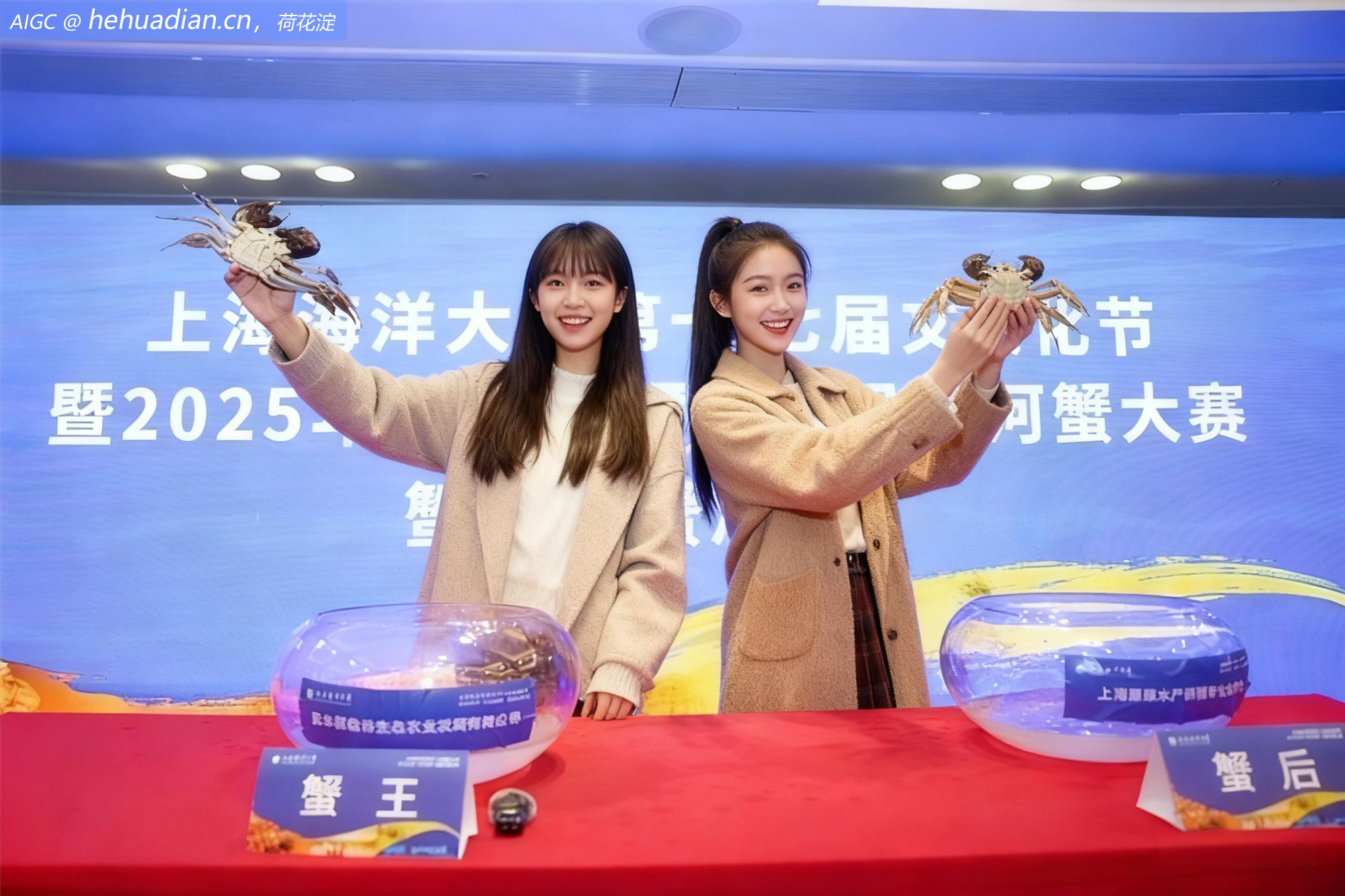 上海海洋大学第十九届蟹文化节选出蟹王蟹后
