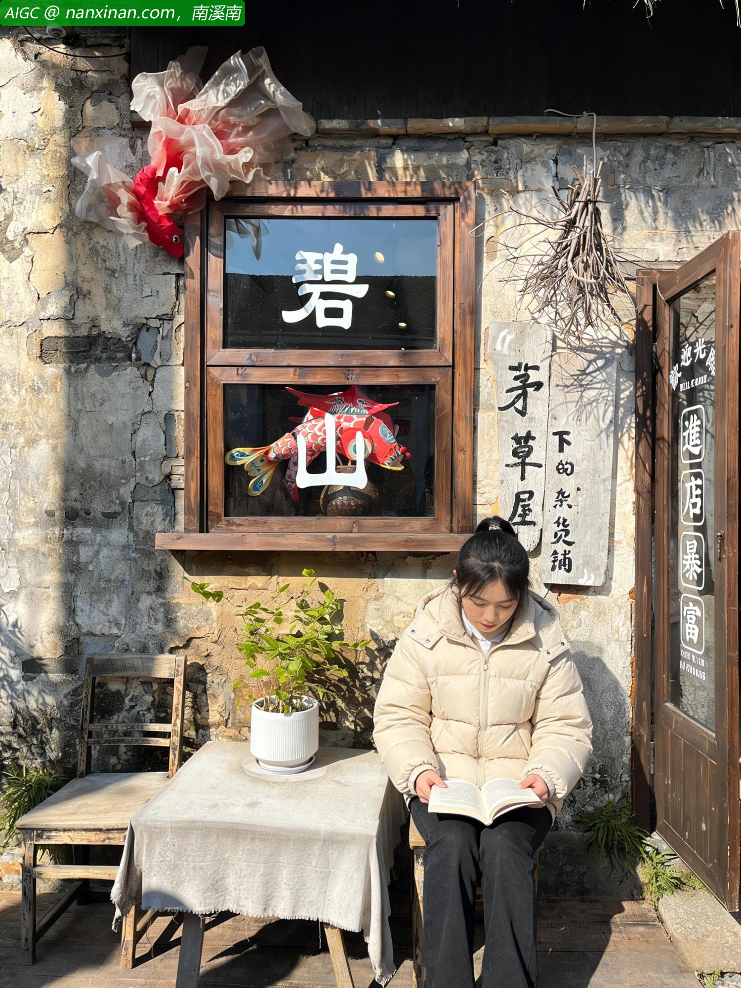 黄山市碧山村，碧山书局由清代祠堂启泰堂改造而成