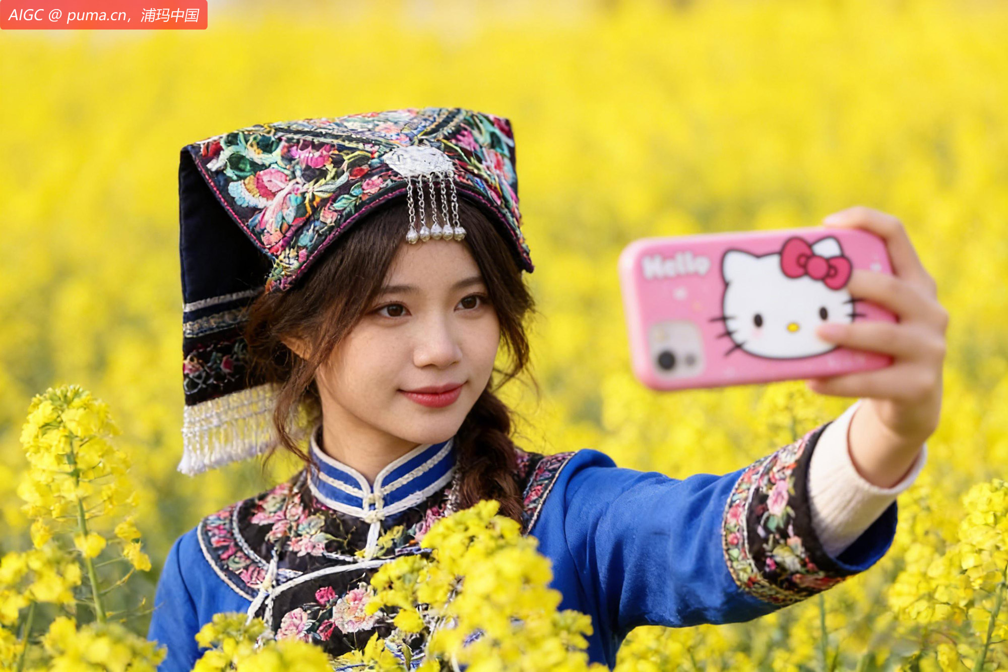 贵州省贵定县盘江镇的油菜花、樱花竞相绽放