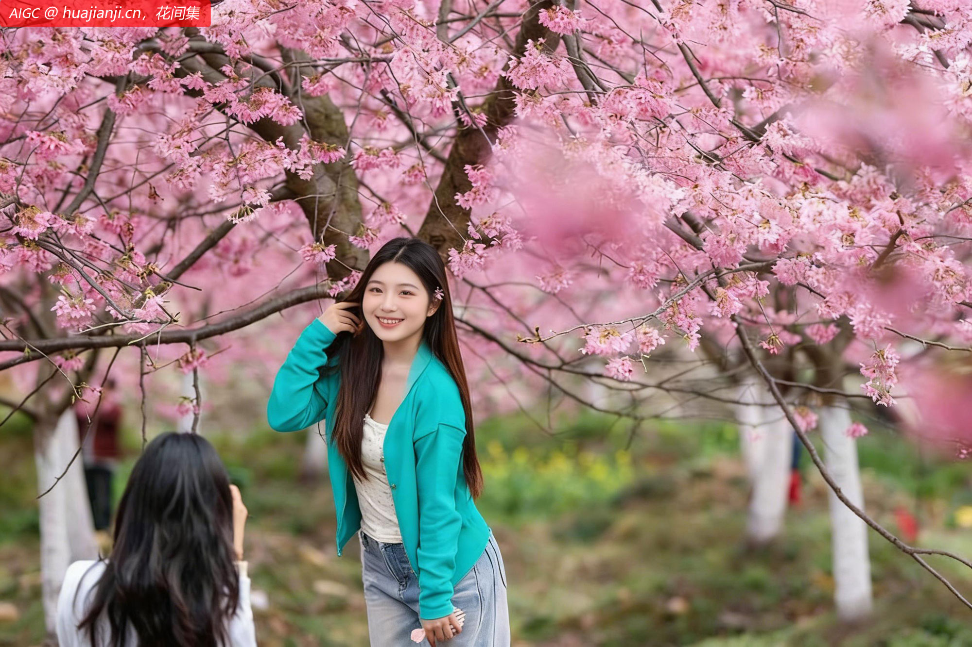 贵州省贵定县盘江镇的油菜花、樱花竞相绽放