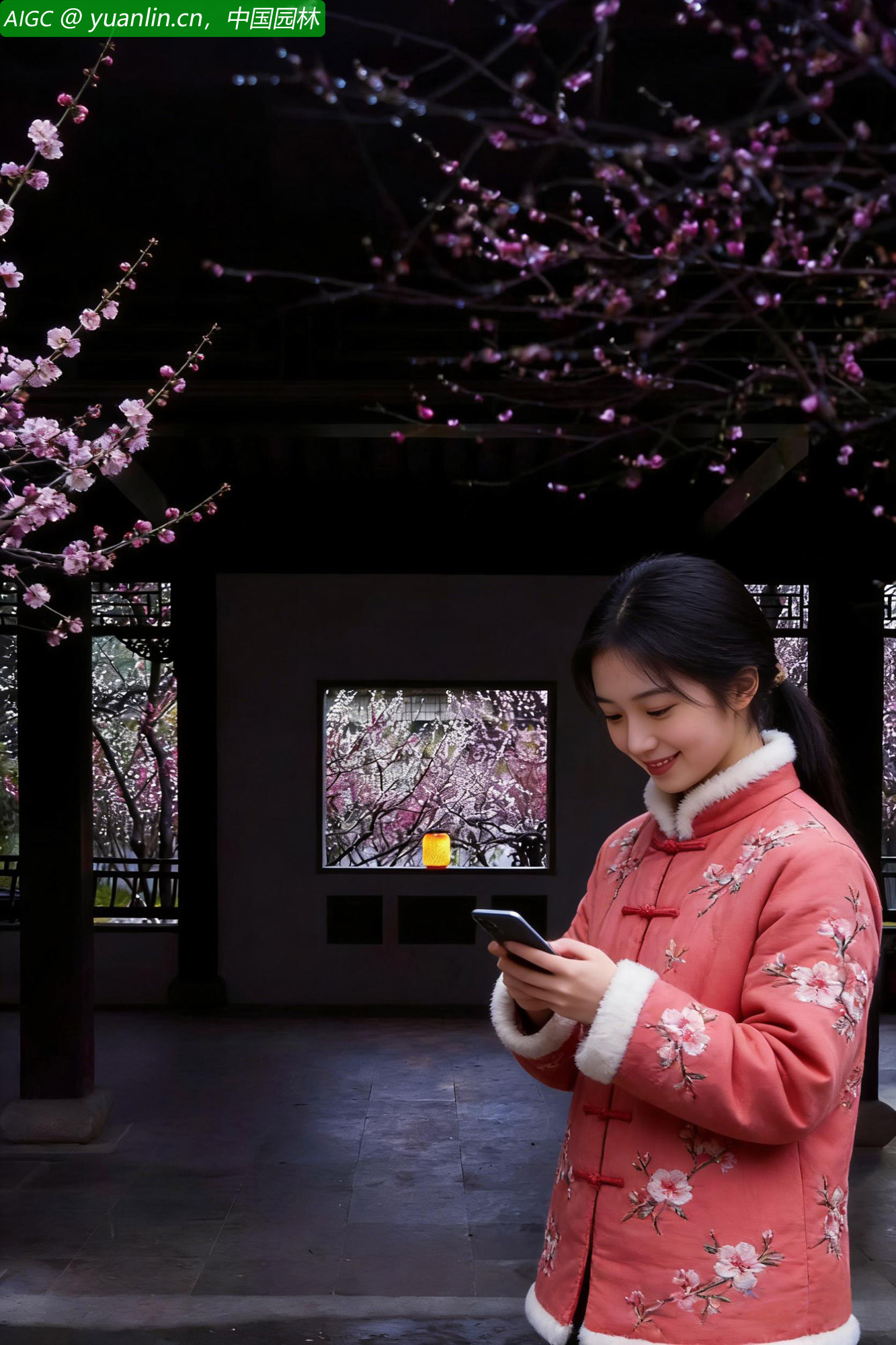 烟雨梅岗，湿了梅香，醉了金陵一城温柔春光。