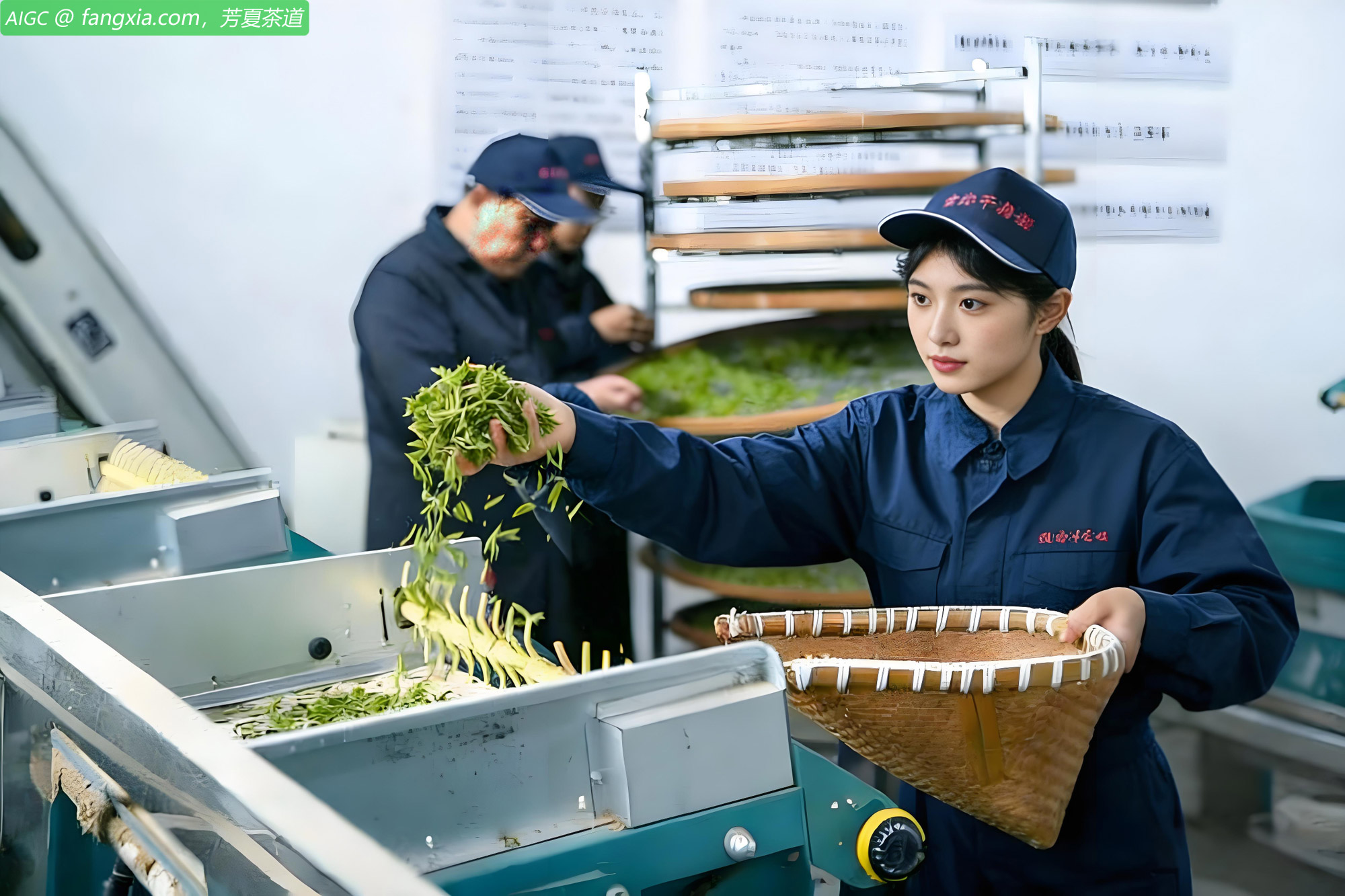 浙江省杭州市淳安县里商乡塔山村，春茶加工正式启动
