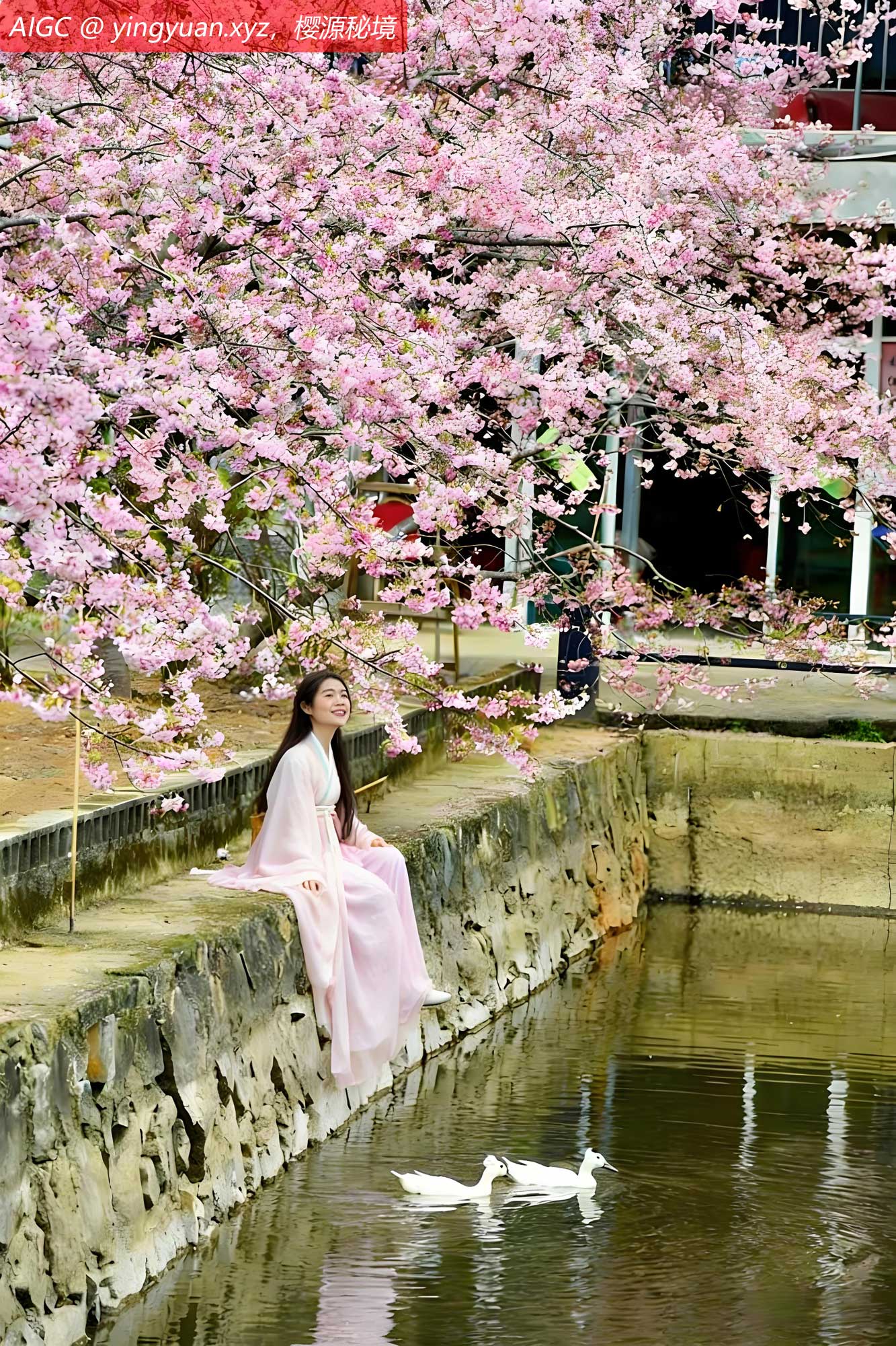 福建省闽侯县龙台山的樱花次第绽放