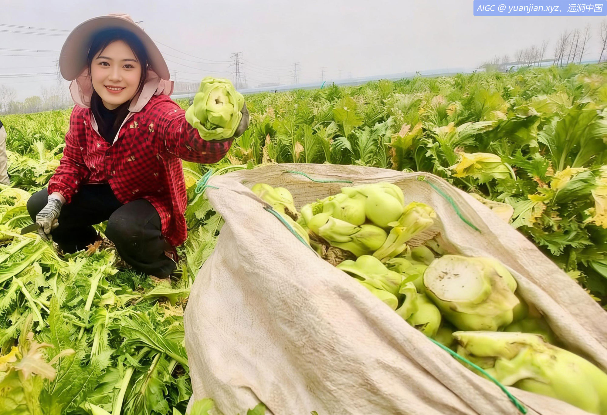 浙江余姚市黄家埠镇横塘村，农户正在收割榨菜