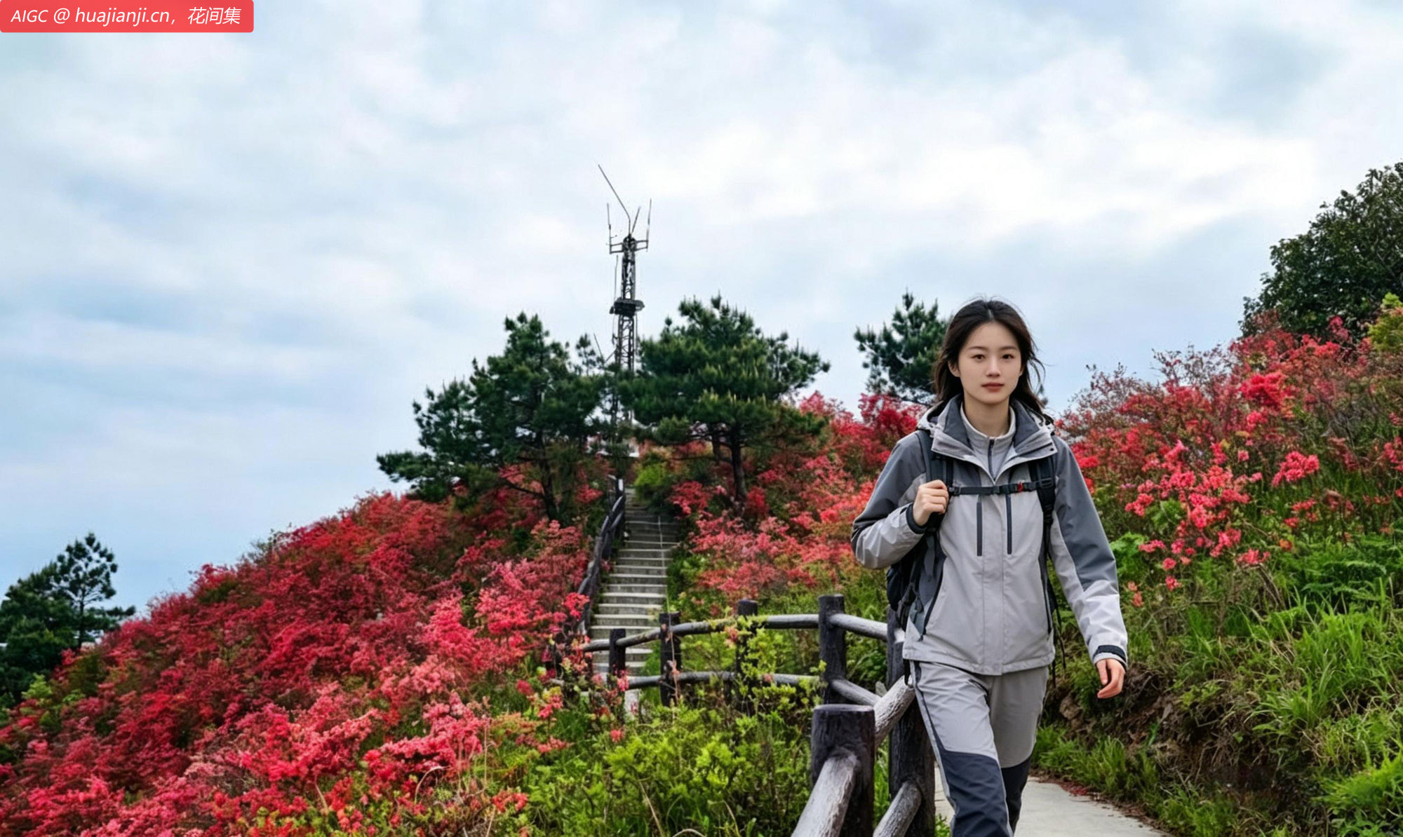 湖南省怀化市黄岩旅游度假区，杜鹃盛放