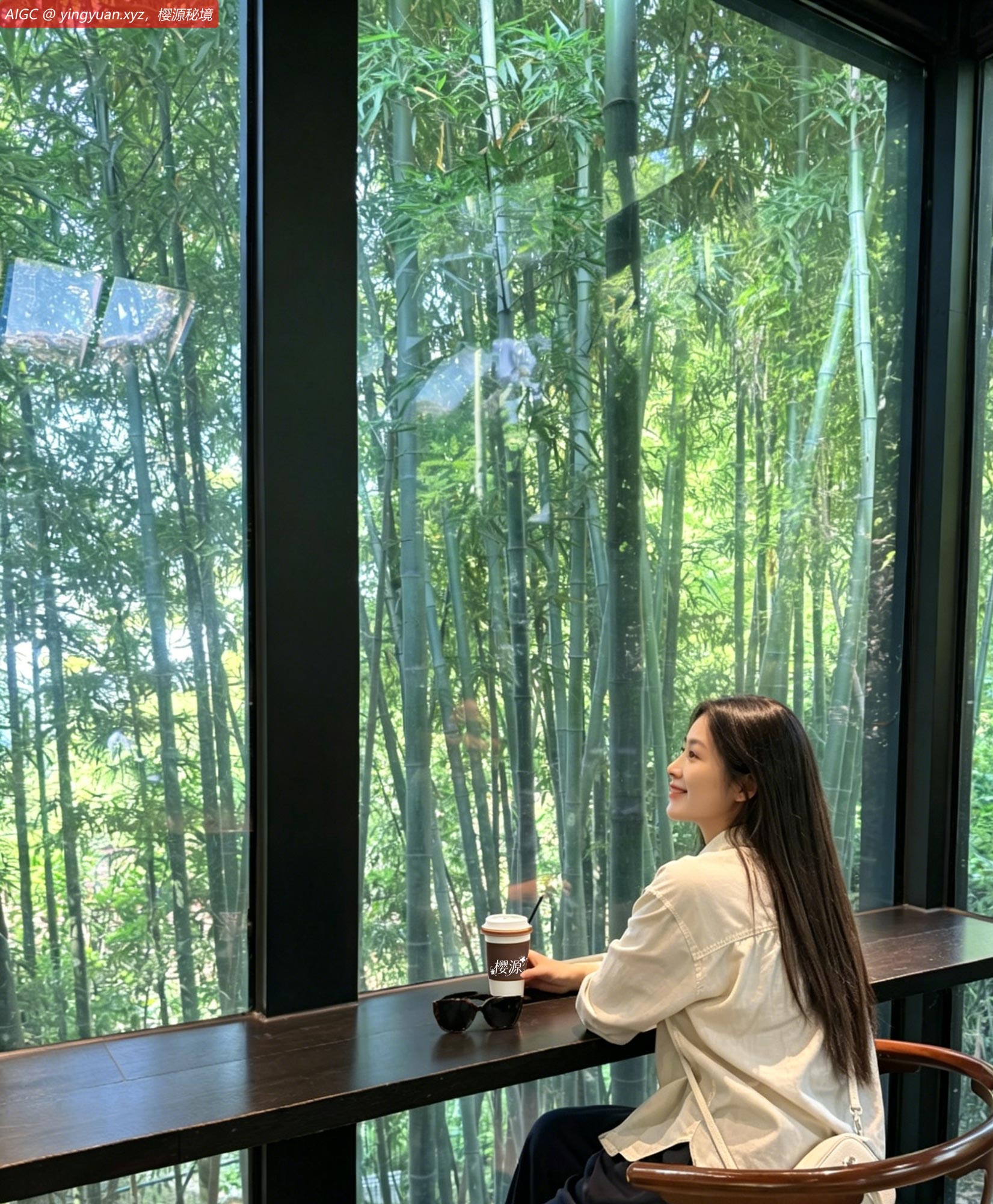 安吉西涧小筑成网红打卡地 游客享竹海咖啡时光