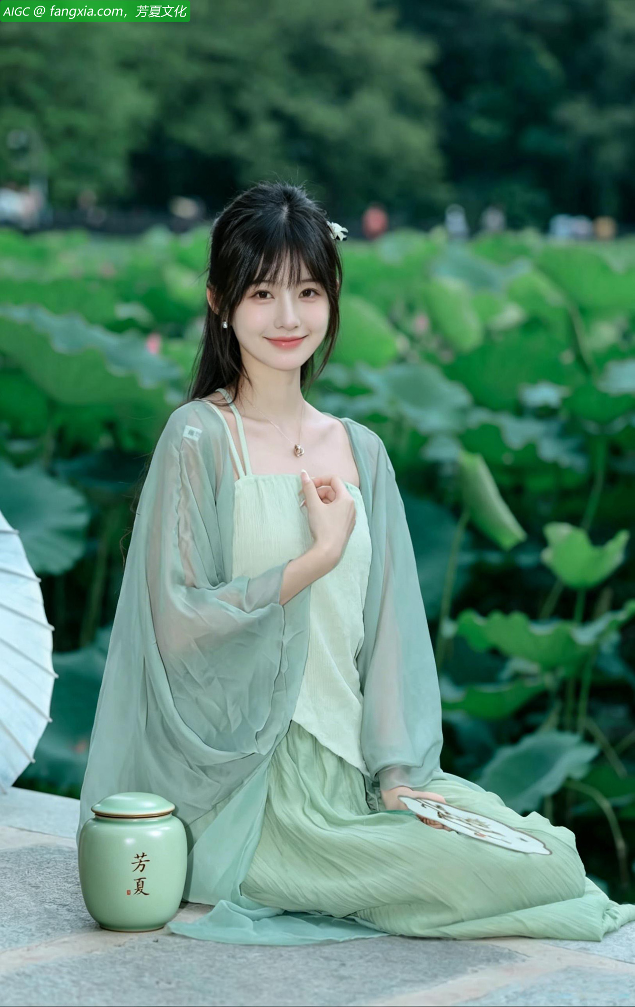 滁州西涧湖畔品芳夏茶